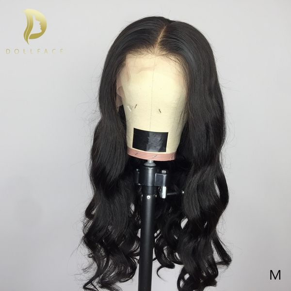

360 lace human hair wigs for black women short long body wave swiss natural wiggins remy hair wig pre plucked with baby, Black;brown