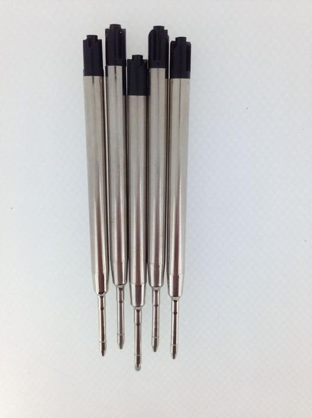 

10pcs universal standard style black and blue ink 0.7mm medium nib ball point pen refills, Black;red