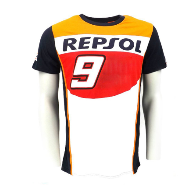 

бесплатная доставка 2018 гонки moto gp repsol футболка мотокросс мотоцикл велосипед грязи mx atv топы красный