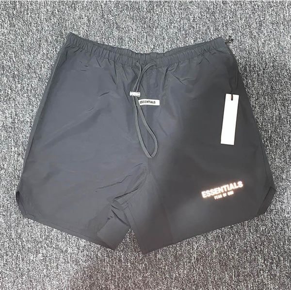 

19ss мода лето сша страх божий essentials 3m светоотражающие нейлоновые шорты женщины мужчины туман 6th high street средние брюки бег трусцо, White;black