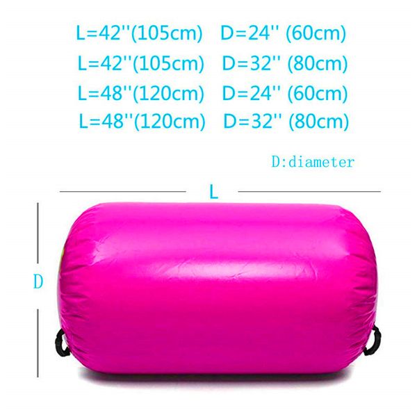 

105cm*80cm inflatable gymnastics air mat/barrel,air gym equipment inflatable air track/roller