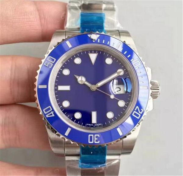 

a13 watch luxury watch brand 116610lv series ceramic ring automatic movement sapphire mirror 316l stainless steel strap original folding buc, Slivery;brown