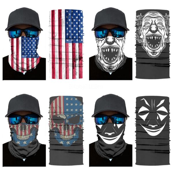 

windproof masks magic skull scarf printing domineering leopard outdoor neck face mask sport fishing cycling hunting hiking band #867#402, Blue;black