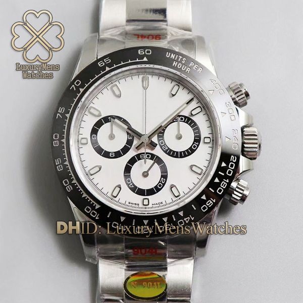 

n factory sports chronograph watch 116508 automatic movement cal.4130 904l steel 40mm luminous mens watch folding buckle montre de luxe, Slivery;brown