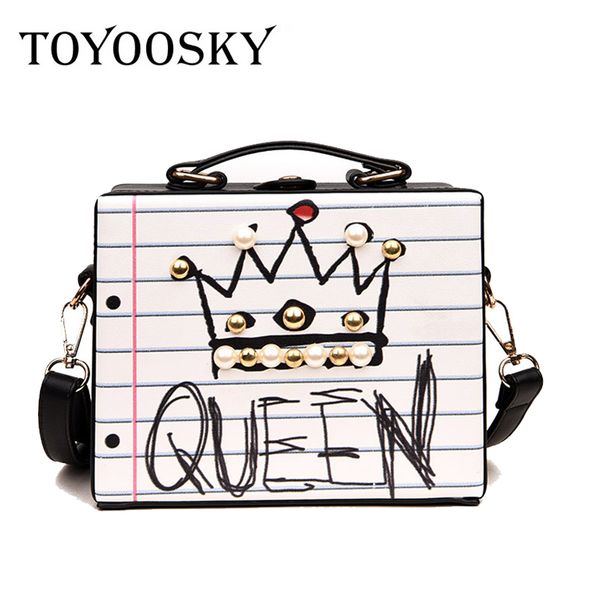 

new arrival fashion letter diamonds pearl rivet box shape casual female handbag party purse ladies crossbody messenger bags sac