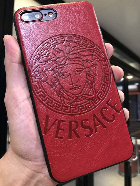 

luxury phone case for iphonexsmax xr xs/x 7p/8p 7/8 fashion new leather head stamping designer protective brand back cover wholesale