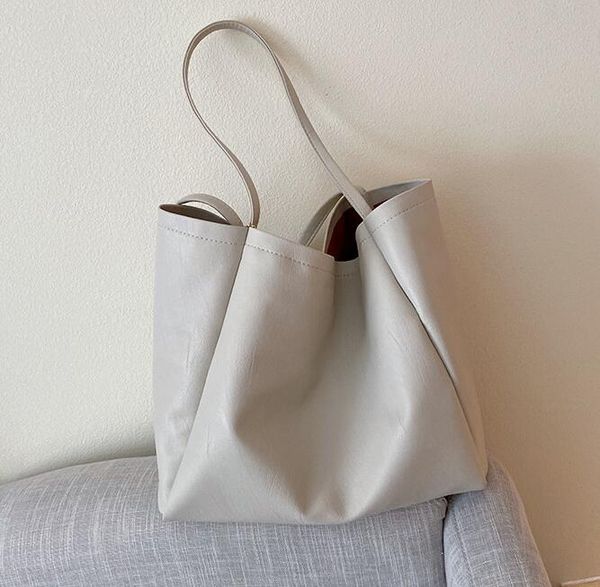 

luxury women oversize handbag designer lady large capacity single shoulder bag classic plain big bags tote bag/3