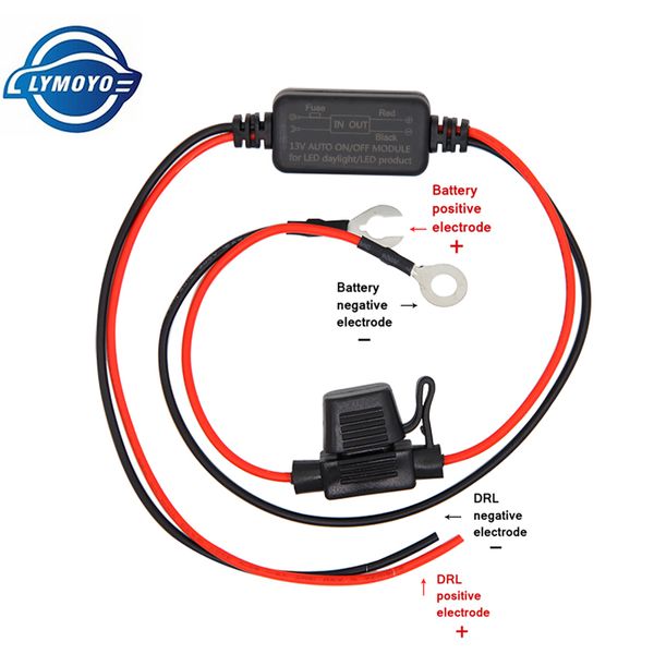 

drl controller auto car led daytime running light relay harness dimmer on/off 12-18v fog light mini controller driver indicator