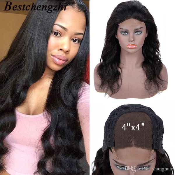 

body wave lace front wig brazilian malaysian indian human hair wigs for black women remy preplucked lace frontal wig with hair lace wigs, Black;brown