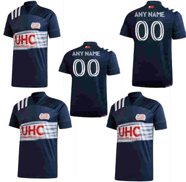 

new england blue revolution 2020 soccer jerseys bou 7 buksa 9 gil 22 fagundez 14 penilla 70 bunbury 10 20 21 jersey football shirts, Black;yellow
