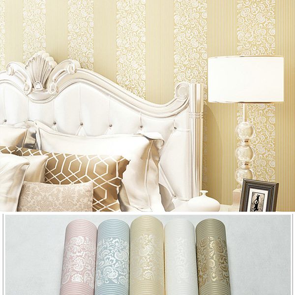 

современная роскошь бежевый синий коричневый текстурированные plaid обои для стен 3 d спальня гостиная диван home decor фреска wall paper ro