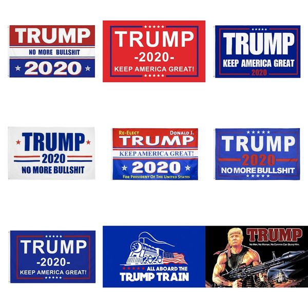 

new 150*90cm 2020 trump banner presidential campaign flags 6 styles campaign posters keep america great banner t3i5823 #400