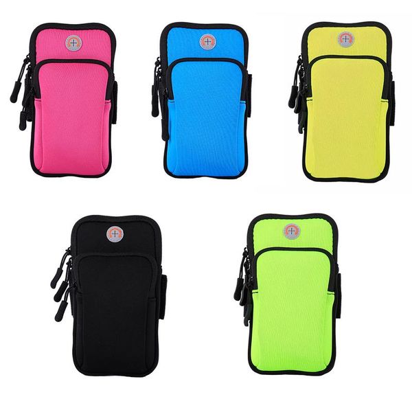 

sports running armband bag case cover running armbands universal waterproof mobile phone bags holder outdoor sport phone arm pou