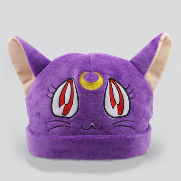 

sailor moon lovely moe cat cosplay hat. purple/white color cat hat