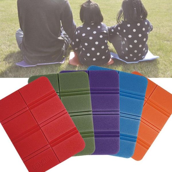 

1 pcs outdoor camping travel folding cushion waterproof ultralight moisture mat portable beach xpe pad f4g3
