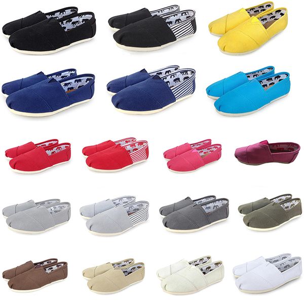 

18 color tom neaker lip on ca ual lazy hoe for women and men fa hion canva loafer flat ize 35 45 cla ic de igner hoe good