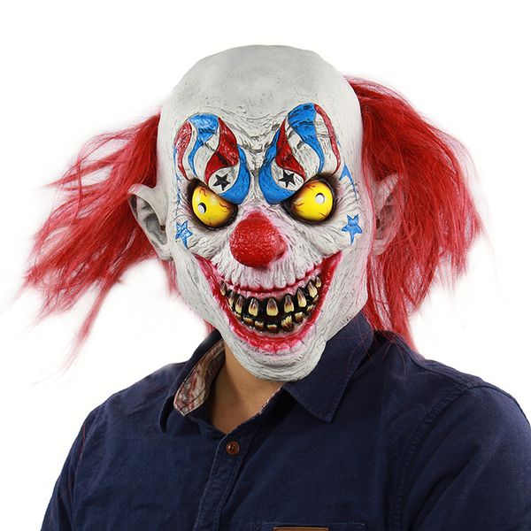 

new party mask circus clown dress up mask halloween costume dress up latex