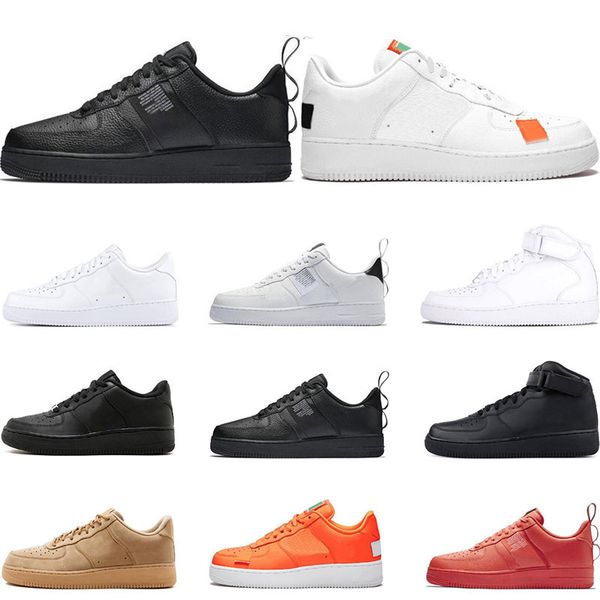 

Hot Mens Women Flyline Casual Shoes Sports Skateboarding Ones Shoes Cut Black White Wheat Trainers Sneakers size 36-45