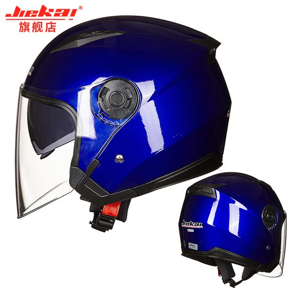 

2018 jiekai 512 motorcycle half helmet helmet bike highway double lens visor mirror men's lady motorcycle