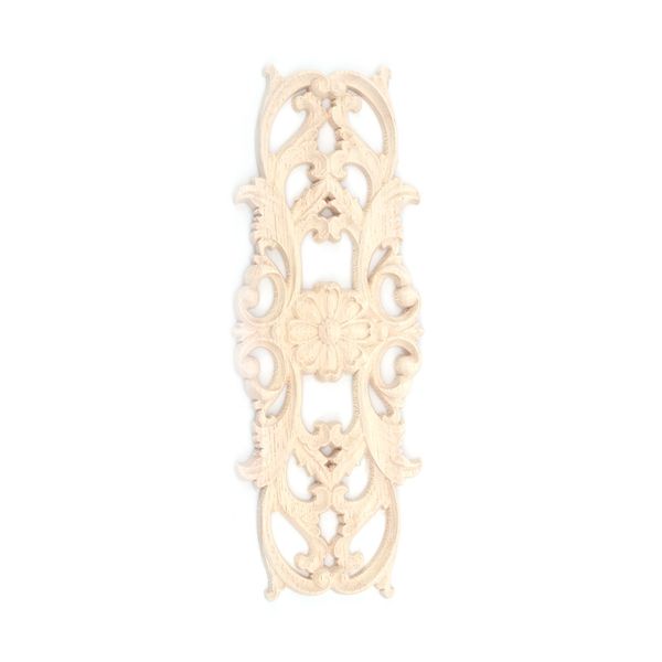 

rubber wood carved applique retro furniture crafts decor new(22.5*8cm