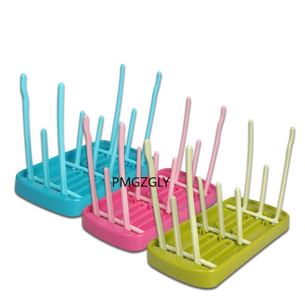 

Bottle Dry Rack Baby Bottle Drain Drying Racks Blue Pink Baby Bottle Cleaning Dryer Drainer Storage Drying Rack Feeding Pacifier