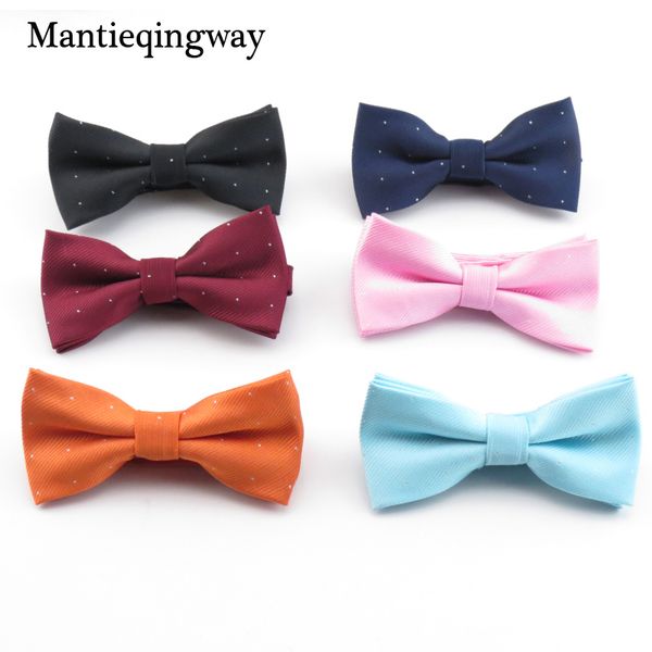 

mantieqingway kids bow tie children candy color dots bow tie neckwear fashion baby boy girl wedding suits accessories bowties, Black;gray
