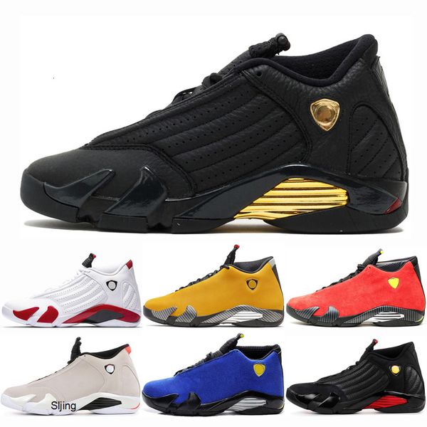 

designer men basketball shoes 14 14s mens defining moments thunder university gold red varsity royal last scandy cane sports sneakers