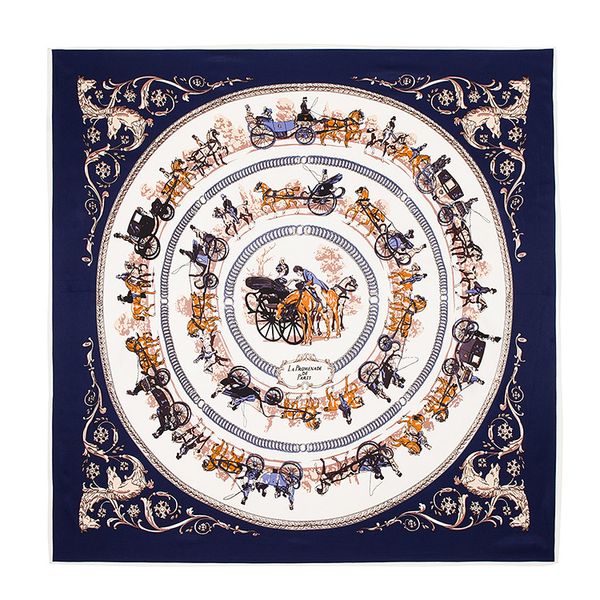 

fashion- summer designer womans brands scarf 100% silk thin square womans scarves for gift hb-669b, Blue;gray