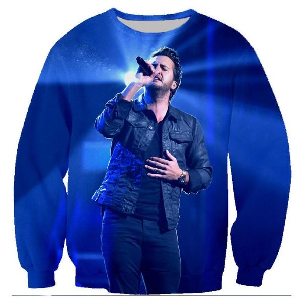 

американский кантри-певец люк брайан толстовка men jacket 3d печать толстовка unisex casual hip hop streetwear толстовка tops sudaderas, Black