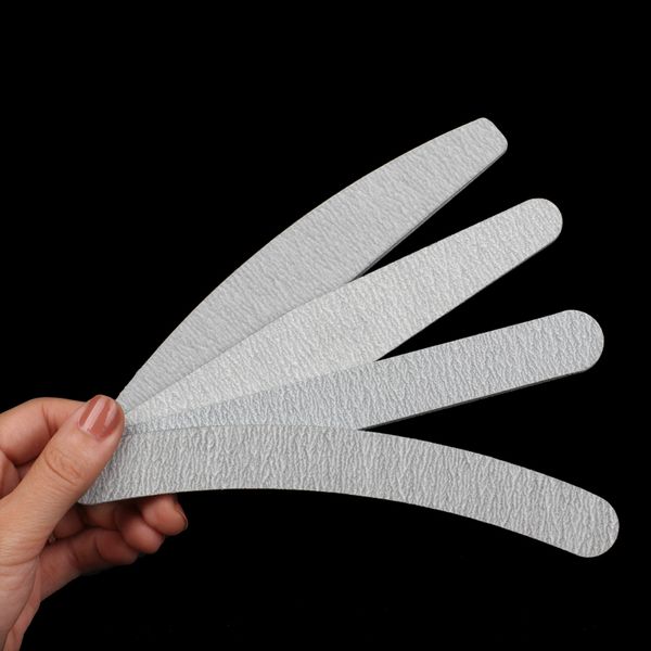 

10pcs/lot grey sandpaper nail file 100/180 uv gel polish nail files double sided sanding buffer block for manicure tools set