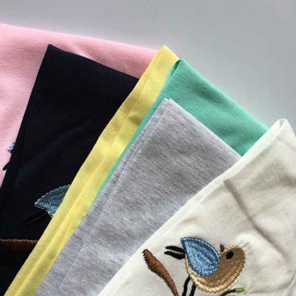 

retail 6 color footless girls embroidered birds trousers leggings kid pants clothing kids children's summer pants