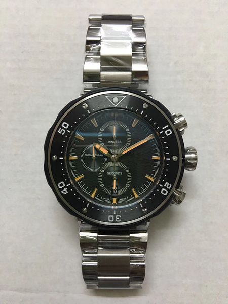 

wholesale luxury ors, original butterfly watch buckle, 50mm, 361l stainless steel, waterproof, man's multi-function timekeeping watch, Slivery;brown