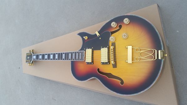 

guitar shop custom highest quality 3 pickups electric guitar,hollow body guitar