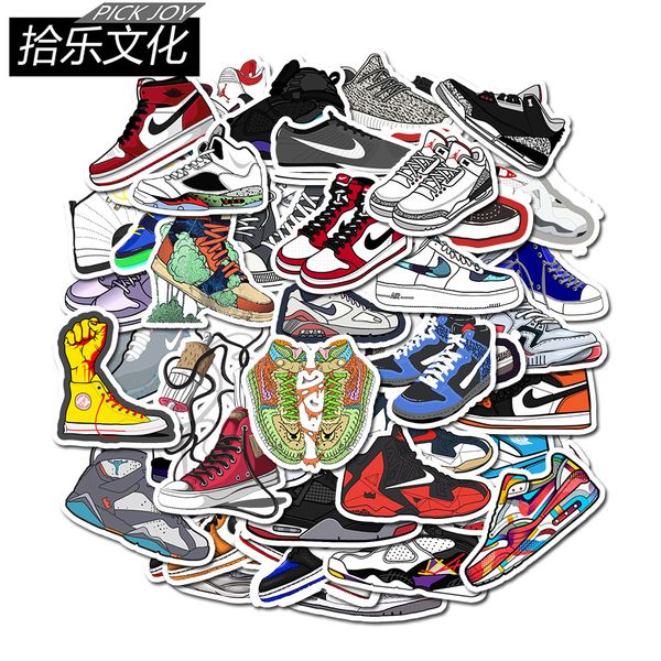 

50 pcs/pack car stickers tide brand shoes fashion for lapskateboard pad bicycle motorcycle ps4 phone luggage decal pvc guitar stickers