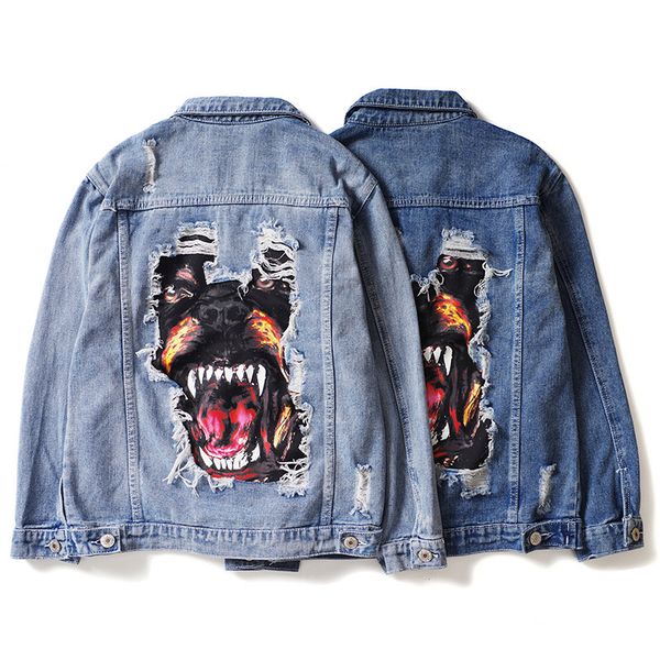 

womens 2020 luxury designer clothes jackets for women autumn fashion casual print denim jacket couple slim windbreaker female jean coats, Black;brown