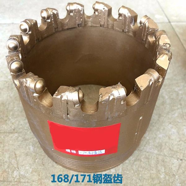 

1pc steel helmet tooth composite bit drill strengthen wear-resistant pdc exploration drilling water well geological exploration.