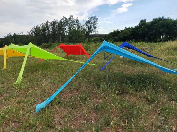 

lycra 3-4 person oudoor ultralight camping tent 4 season beach sunshade tent