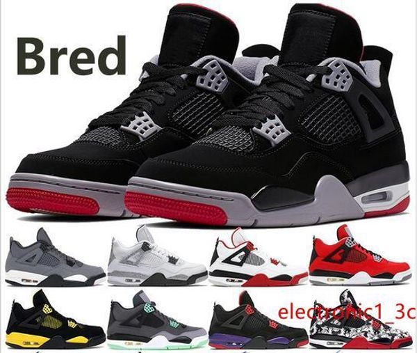 

selling bred 4 4s jumpman men basketball shoes cool grey white cement green grow cavs tatoo thunder mens designer shoes 40-47