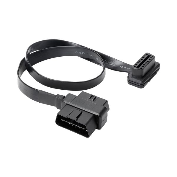 OBD2 16Pin masculino conector de ficha Splitter 2 em 1 para o adaptador de extensão ELM327 OBD ODB2 16 Adapter Pin Cable Abertura Cable Feminino