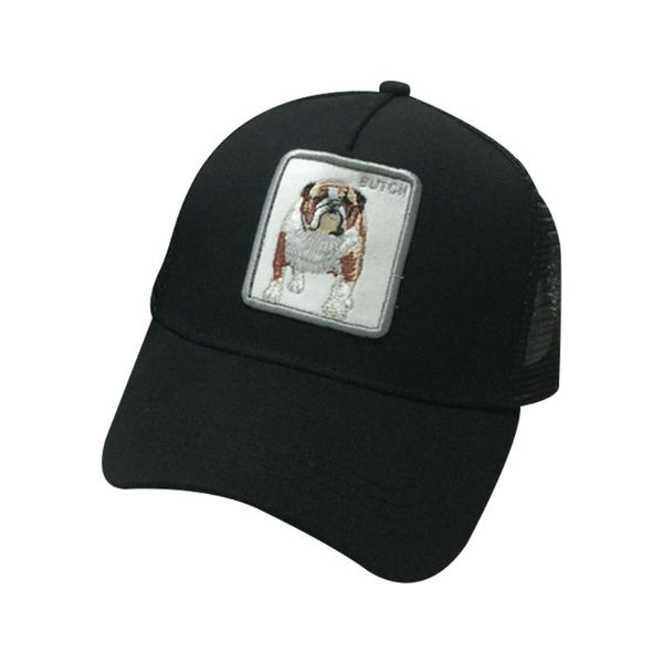 

Men Women Couples Summer Baseball Cap Animals Embroidered Patch Hip Hop Mesh Patchwork Adjustable Snapback Trucker Hat