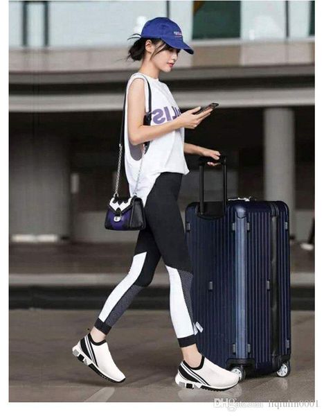 

new classic dolce & gab men or women designers mixed colors casual man runner trainers shoe sneaker flat size 35-45, Black