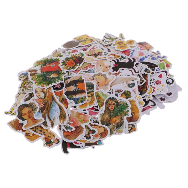 

162pcs vintage scrapbooking supplies embellishments paper sticker decoration