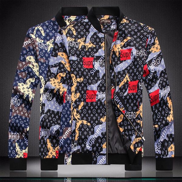 

2019 windbreaker mens jacket mens jackets spring and autumn period and the double jacket for fashion leisure coat jackets menswear, Black