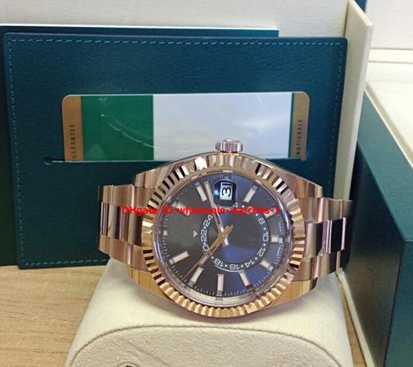 

Рождественский подарок Первоначально коробка сертификат Мужские часы Sky-Dweller 326935