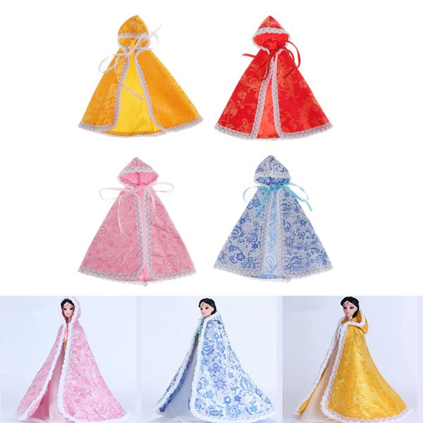 

pack of 4 fashionable clothing accessory cloak for 1/6 bb dress up outfits