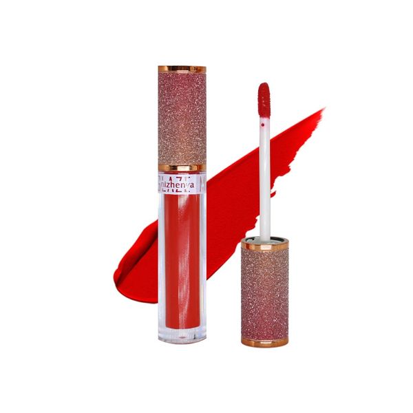 

pro silky lip gloss moisturizing brighten lip tone long lasting waterproof smudge-proof liquid lipstick maquiagem makeup batom