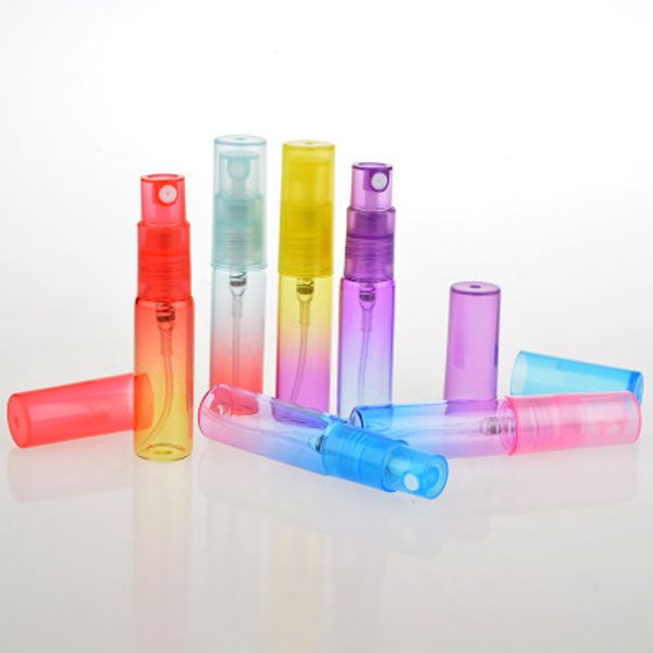 

5ml colorful travel portable refillable liquid fine mist plastic perfume bottle atomizer spray empty cosmetic