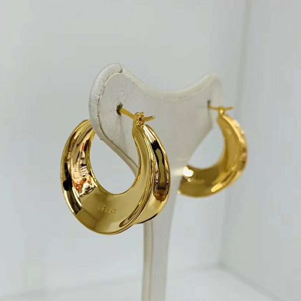 

Simple matched unique de ign yellow gold plated earring hoop for girl women for party wedding nice gift for girl friend