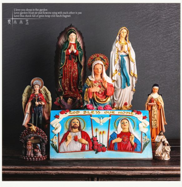 

christianity catholicism icons virgin mary church resin ornaments cross ornaments