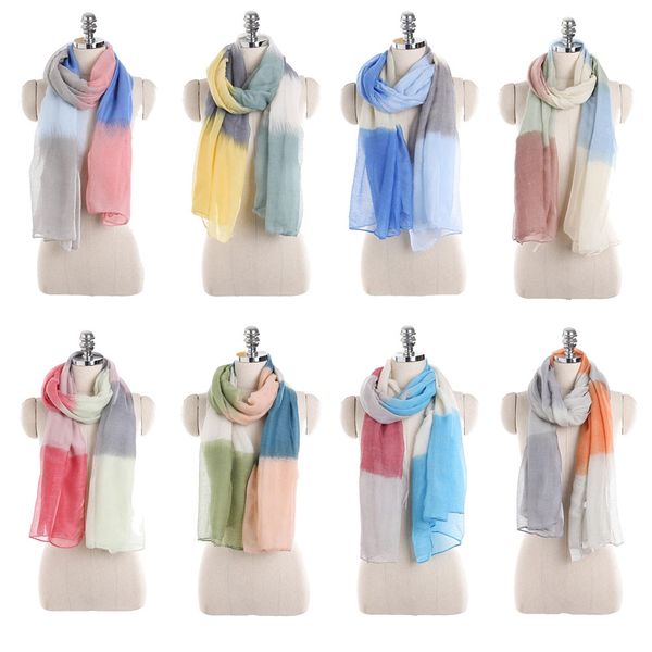 

spring winter scarf for women beautiful candy colored gift shawls women ladies splicing color lace long scarf warm wrap shawl, Blue;gray